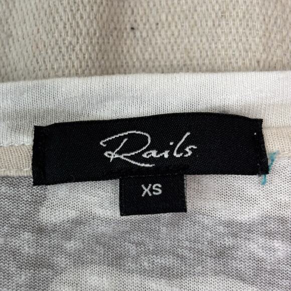 Rails Womens Desert Camo Lightweight Preppy Linen Blend Top Size XS Hipster Boho - Picture 3 of 8